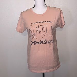 I’ve Seen You Move Mountains Jesus Christian Short Sleeve Top Tultex